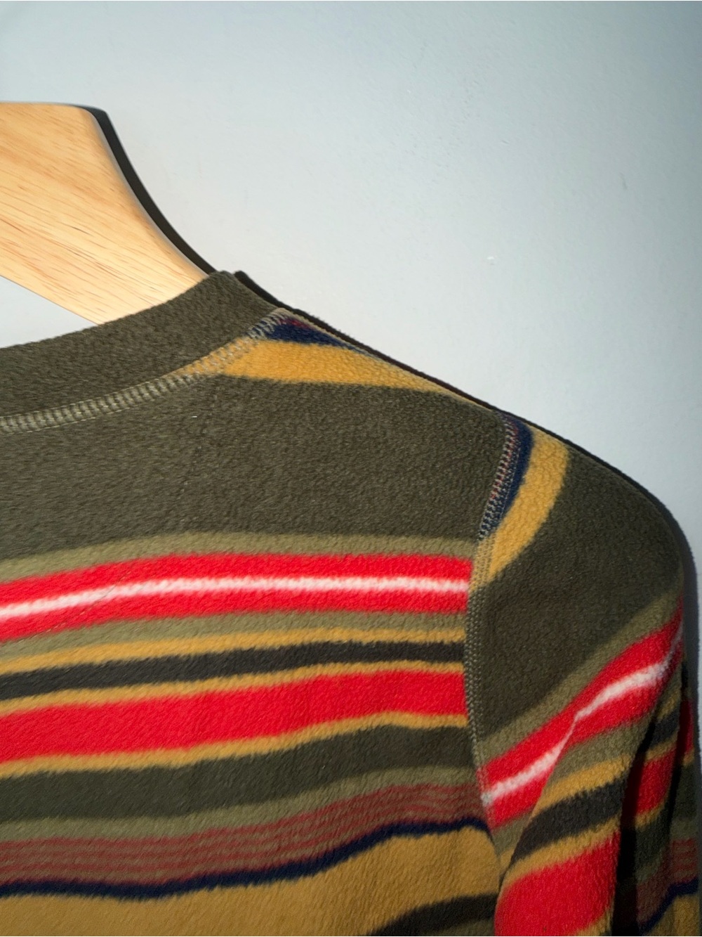 Burton Polar Fleece Crewneck Long Sleeve Striped Pullover XS *M - Picture 6 of 9
